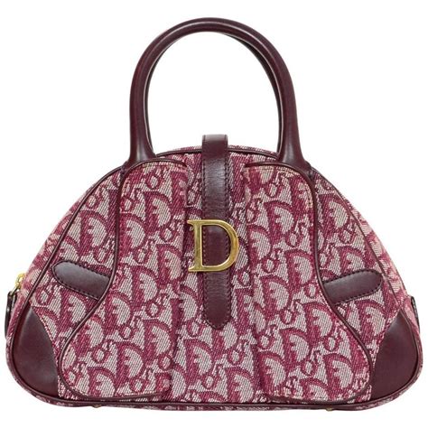 red dior monogram bag|christian Dior pre owned.